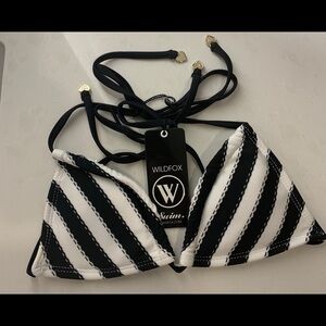 NWT Wildfox Dream House Striped‎ String Bikini Top